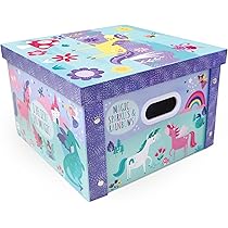 Robert Frederick Collapsible Storage Box, Plastic, Baby Blue