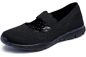 Skechers Damen Seager-Power Hitter-Engineered Knit Mary Jane Schuh