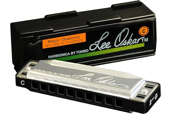Lee Oskar Harmonica Major Diatonic Do majeur pour Folk et Blues, Rock, Country, Jazz - Diatonique 10 trous - Plaques d'accord en laiton