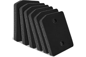 Trockner Filter für Miele T1 9164761 Wärmepumpentrockner, Fein-Grob 207 x 157 x 30mm Schwammfilter Filtermatte für Miele Wäschetrockner (6 Stück)