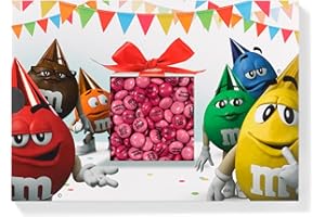 M&M'S COLLECTION M&M'S CHOCO - Bonbon Chocolat au Lait Personnalisé - Ecrin de Chocolats Pré-Imprimés 400g Rose - Cadeau Parfait pour Anniversaires & Occasions Spéciales