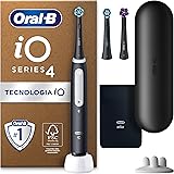 Oral-B Spazzolino Elettrico Ricaricabile iO 4N, Sensore di Pressione, Connessione Bluetooth, 4 Modalità di Spazzolamento, 3 T