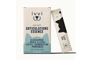 ivvi Articulations Essence pour Chats – Crème à lécher avec glucosamine, chondroïtine, Moule Verte & Huile de Saumon – Soutien des articulations – 30x15g – au Vrai Thon