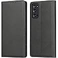 iCoverCase for Samsung Galaxy S20 FE 5G Wallet Case with Card Holder, PU Leather Magnetic Case Kickstand Feature Shockproof Protective Flip Cover Case for Samsung S20 FE 5G - Dark Gray