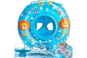 MDJEWV Schwimmring Baby, Baby Schwimmring ab 3 Monate Bis 36 Monate mit Schwimmsitz aus PVC, Aufblasbare Schwimmhilfe Schwimmreifen Baby Pool Spielzeug Optimal für Badewannensitz Baby, Schwimmbad