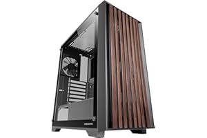 Mars Gaming MC-WOOD, Obudowa PC ATX, Przedni Panel Drewniany, Boczny Panel Szkło Hartowane, Wentylator FDB 120mm, Chłodzenie Cieczą do 360mm, Dwukomorowa Konstrukcja, Zarządzanie Kabli, Czarna