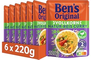 ‎BEN’S ORIGINAL BEN’S ORIGINAL BEN’S ORIGINAL Ben's Original Express-Reis Naturreis Curry, 6 Packungen (6 x 220g)
