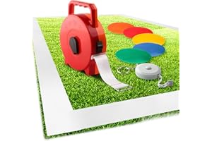 Enjoyard Lignes de Terrain de Football - Largeur 4 cm - Lignes de Badminton Court - Marquage du Terrain de Jeu - Lignes de juridiction réglables - Entraînement de Combat de Football multijoueur