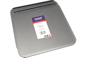 Lets Cook Cookware - Slide Off Baking Cookie Sheets, Twin Pack (Set of 2), Teflon Non Stick, British Made