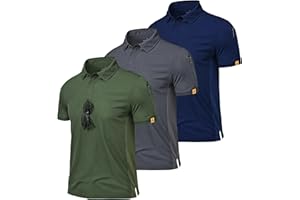 Csqtongan Polo Hombre Manga Corta, Camiseta Polo Hombre Transpirable Polo T Shirt Trabajo Hombre, Camisetas Manga Corta Hombre para Actividades al Aire Libre