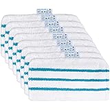 KEEPOW Set di 8 Panni Lavabili in Microfibra Rettangolari per Steam Mop FSMP20, FSMH1321JMD, FSM1500, FSM1600, FSM1610, FSM16