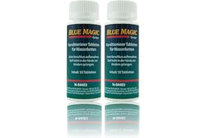 WASSERBETTEN1A Blue Magic Conditioner Konditionierer Tabletten Tabs Wasserbett Schlauchsystem Kissen 20 Stück