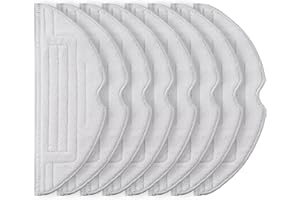 ‎ALLOYTOOL 8 Stück Wischtücher für Roborock S8/S8+/S7 MaxV/S7 MaxV Plus/S7 MaxV Ultra/S7 Pro Ultra/S7/S7+ Saugroboter, Silberionen Mikrofaser VibraRise Wischtuch Zubehör (Hellgrau)