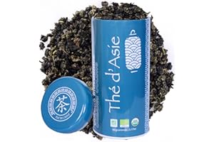 Khla - Té Azul Oolong Orgánico - Caja Metálica 90g - Té Oolong Orgánico a Granel - Hojas Secas - Té Wulong - Origen China - Para Tisana e Infusión de Hierbas