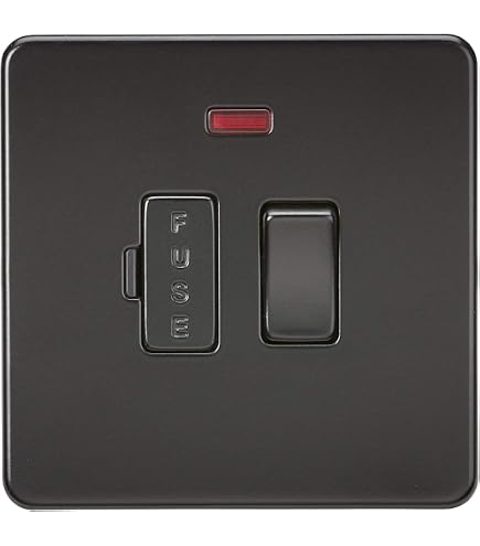 Dimmer Knightsbridge SF2161MB 1 Gang 2 Vie 60-400W – Viti Nascoste, Nero Opaco Con Pomello Cromato, Bordo Taglio Leading Edge