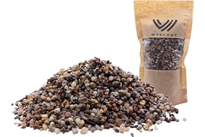 WYSKONT Ghiaia per Acquario - Sabbia per Acquario -2kg - Decorazione per Acquario - Ghiaia Decorativa - Ghiaia di Fiume - Sabbia Decorativa - Giardino - Fondo per Acquario - Terrario - 3-5 mm