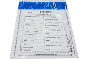 Sac de Preuve pour pièces à Conviction (x12),Marqueur de Preuve numérotés en Carton,imprimés des 2 côtés (1 à 4),15 cm x 10.5 cm. (en Anglais)
