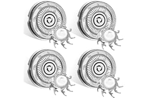 BSSMMAI Rechange Compatible avec Rasoir Électrique Skull Shaver Pitbull - Lot de 4 Têtes tête pour