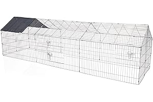 Rabbit Run Playpen Rectangular by Cozy Pet with Pitched Roof 269cm Long FREE Sun Shade Guinea Pig Pen Dog Puppy Cage Ferret Play Pen RR11