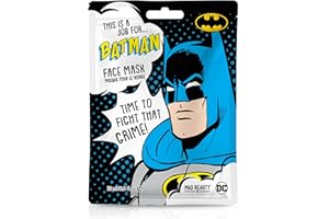 MAD Beauty DC Superbohaterowie maska na twarz Batman – nawilżająca i odświeżająca maska chustkowa dla zadbanej skóry i pięknej cery, 31 g