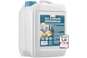 PLINTEX Spray imperméabilisant pour tentes, auvents, parasols ou pavillons - 2,5 l - Densité efficace des surfaces et des coutures pour tentes - Testé dermatologiquement et respirant