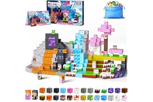 ECHOBUY Magnetyczne klocki, 150 elementów, zabawki magnetyczne, bloki magnetyczne dla dzieci, do budowania, wkładu, magnesu, kreatywnej Montessori, zabawka magnetyczna dla chłopców i dziewczynek od 3