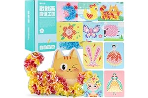 RIKMODY Poke Art DIY Toys, Childhood Infinite Dream Hand Painted, Pocket Watercolor Painting Book Set, Handmade DIY Poke Fun Children's Painting, Hundred Change Dress Educational Toys,Craft Kits for Kids