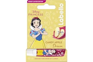Labello Candy Apple Dream Limited Disney Princess Edition, pachnąca pomadka do ust o owocowym aromacie, pielęgnujący balsam do ust dla dzieci od 3 lat (4,8 g)