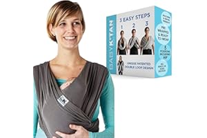 Baby K'tan Bawełniany węgiel drzewny Breeze nosidełko dla niemowląt (XS)