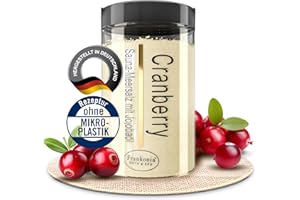 ‎FRANKONIA BATH & SPA Frankonia BATH & SPA Sauna Salz Peeling Cranberry – 400 g Meersalz-Körperpeeling mit Jojobaöl & Vitamin E – Dusch- & Body Scrub für alle Hauttypen – Vegan & ohne Parabene – ohne Microplastik