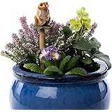 Cane Companions Beatrix Potter Mr Jeremy Fisher Stake Topper - Handmade Flower Pot Garden Ornament - Outdoor Figurine
