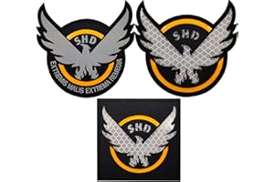 APBVIHL IR Infrarossi Riflettente La Divisione SHD Patch Tactical Emblema Militare Morale Braccio Distintivi Decorativi Appliques