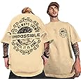 Richscot Mens Oversized Graphic Printed Tshirt