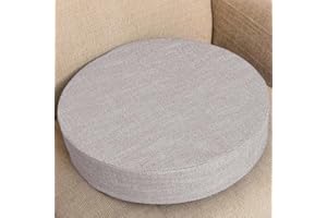EN AyuL Cojín de asiento para silla de 40/45/50 cm, 3/5/8 cm de grosor, cojines redondos suaves para interiores y exteriores, cocina, oficinas