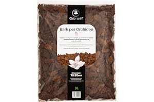 GebEarth® - Bark pour orchidées professionnel, substrat à base d'écorce 100% naturel lavé et prêt à l'emploi【3 litres】