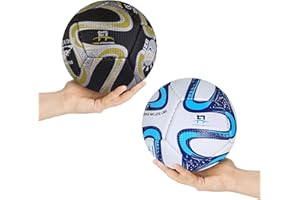 Foriox International Toddler Football,Pack of 2 Kids Lighter-weight Size 2 Soccer Mini Ball for Age 2 to 8 Years Old Boys/Girls Toys Christmas, Birthday Gift - Garden Game, Indoor/Outdoor ball