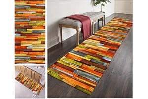 ZVEZVI Teppich Läufer Flur Küche rutschfest Waschbar Grau und Schwarz Geometrische Muster 40x60cm Modern rutschfest Waschbar Vintage Kücheläufer Teppichläufer Polyester Meterware Anpassbar