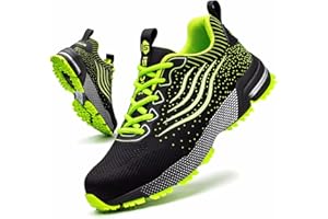 CYKYGGO Scarpe Antinfortunistiche Uomo Scarpe da Lavoro Donna Leggere con Punta in Acciaio Traspiranti Scarpe Sicurezza Comode