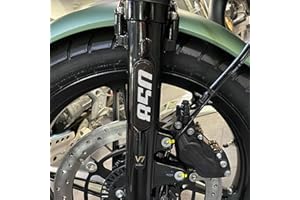 Resin Bike Adesivi Moto Compatibile con Guzzi V7 850 2021. Protezione Parasteli da Urti e Graffi. Coppia Adesivi 3D Resinati con Inserto Centrale Catarifrangente