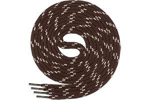 Di Ficchiano 1 o 2 paia di lacci rotondi 4,5 mm di diametro per scarpe da lavoro, scarpe da trekking, stivali, molto resistenti agli strappi – 70 cm – 220 cm di lunghezza, poliestere I lacci delle