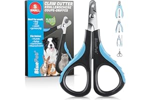 BluePet Coupe Griffes Chat et Chien & Lapin, Pour Ongle d'Animaux Petits, Coupe-Ongle Mini Pour Rongeur, Pince Griffe Chats & Chiens Petits, Toilettage Professionnel, Petit et Pratique, Ciseaux Chaton