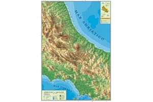 AGENDEPOINT Carta geografica murale regionale Abruzzo - Molise 100x140 bifacciale fisica e politica