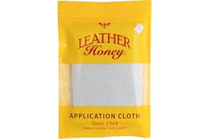 LEATHER Honey Panno in Microfibra per l'Applicazione di Balsamo e Detergente per Pelle, Prodotti di Qualità per la Cura dal 1968