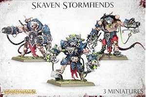 Games Workshop Warhammer AoS - Skaven Stormfiends 99120206017 Noir