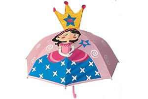 HECKBO 3D Parapluie enfant Parapluie canne différents motifs - Umbrella garçons filles - Maternelle et école Accessoires- pour la rentrée des classes pour le cartable comme petite attention