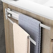 OETAMS Porta Asciugamani Bagno, Portasciugamani in Acciaio Inox, Porta Salviette Nero Portasciugamani per Asciugamani Ospiti