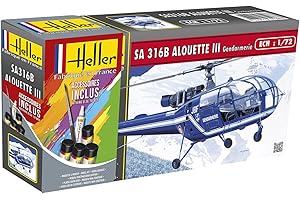 Heller Maquette, 56286, sa alouette iii gendarmerie,1/72