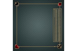 MTJ® Tapis de belote Prestige Classic (Gris, 60x60 cm) - Jersey néoprène - Fabriqué en France