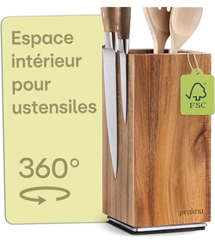 Pradel Jean Dubost 18509 knife block with 5 knives, magnetic