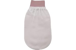 Feel Fine Guante Exfoliante Turco – Hammam Kese de Seda Natural 100% Vegetal para Hombres y Mujeres | Exfoliador Vegano Artesanal para Ducha, Baño y Sauna (rosa & naranja)